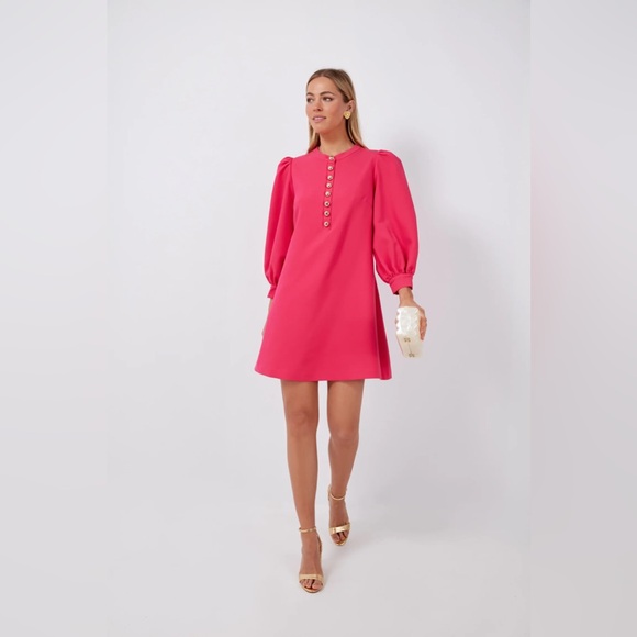 POMANDER PLACE
Cerise Pink Samantha Mini Dress - Picture 6 of 7